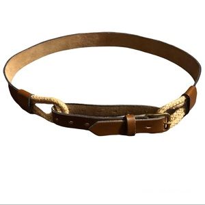 Brown Corded Loop Belt | Sz. L